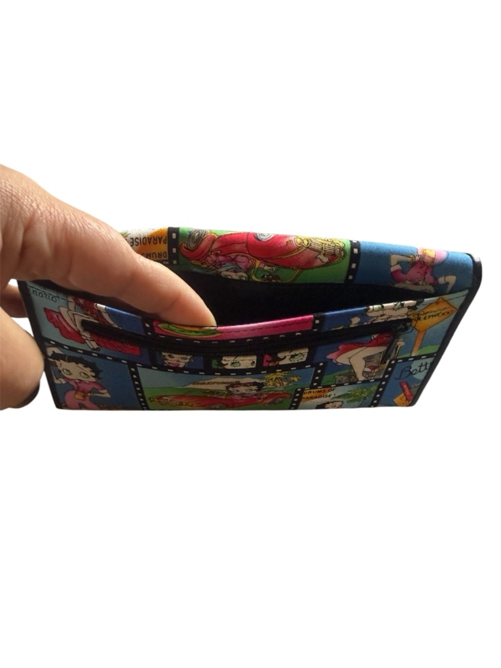 Vintage Iconic Betty Boop “Entering Hollywood” Multi Photos Fabric Snap Wallet - Picture 4 of 16